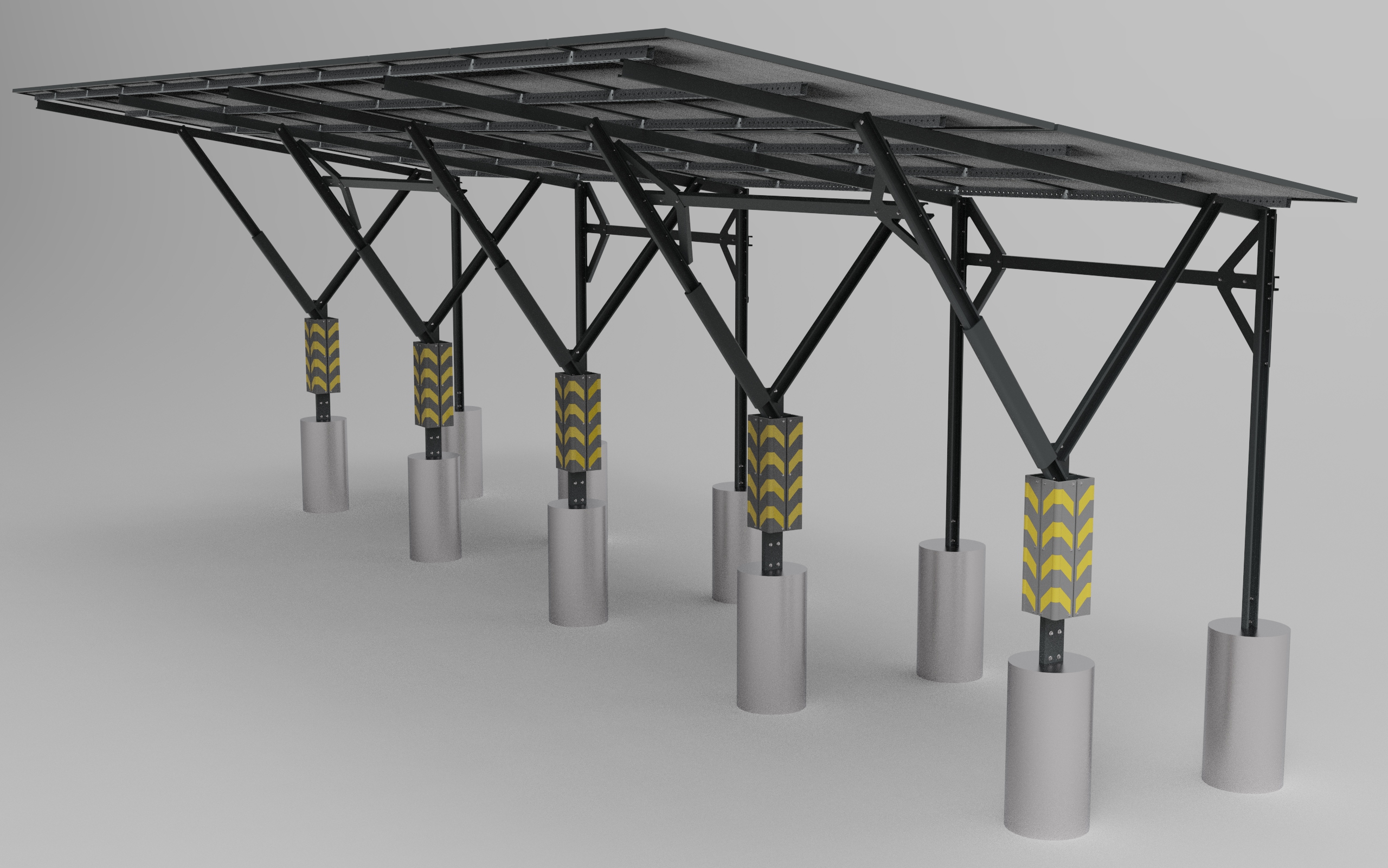 CARPORT парковка — металокаркас
